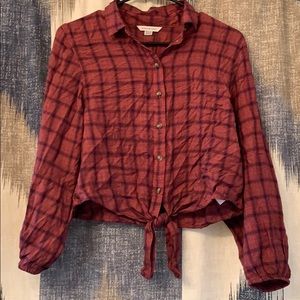 American eagle long sleeve crop